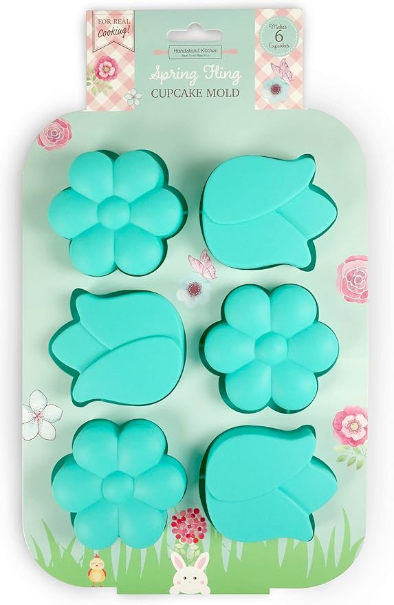 Spring Fling Silicone Flower Shaped Silicone Cupcake Mold