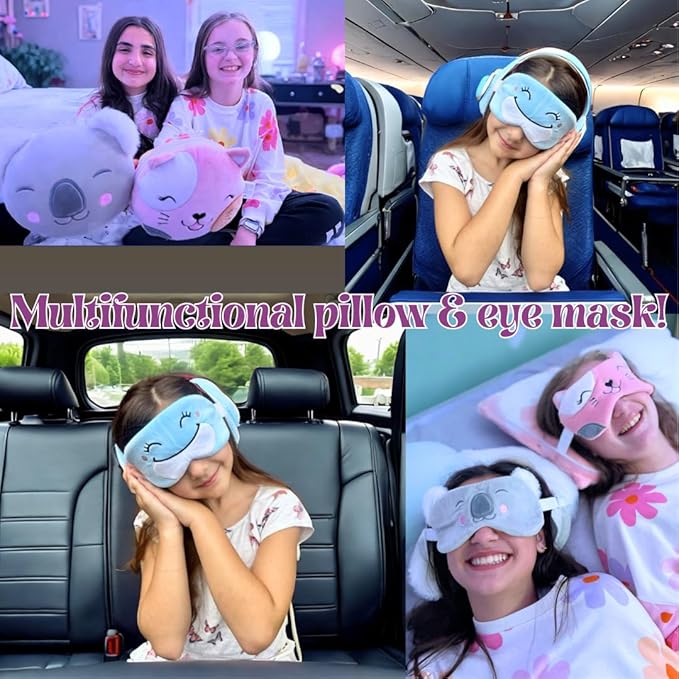 Kalan Daydreamz Cat Travel Pillow and Eye Mask