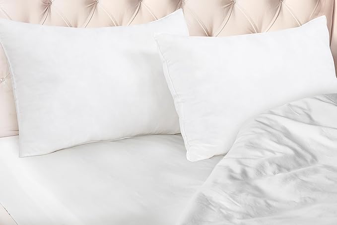 ROYALE LINENS Pillows Queen Size Set of 2 - Bed Pillows for Sleeping - Cooling Pillow for Back, Stomach or Side Sleepers - Down Alternative Queen Pillows - Soft Hotel Quality (20x30 Inches, Pack of 2)