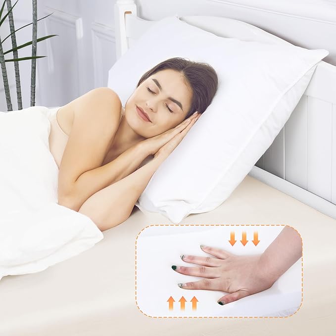 MABOZOO Bed Gap Filler Cushion, Long Thick Filler Bolster Pillow Stopper for Headboard Space Gap, Bed Mattress Extender Bed Wedge Pillow (White, 2X6X79inch)