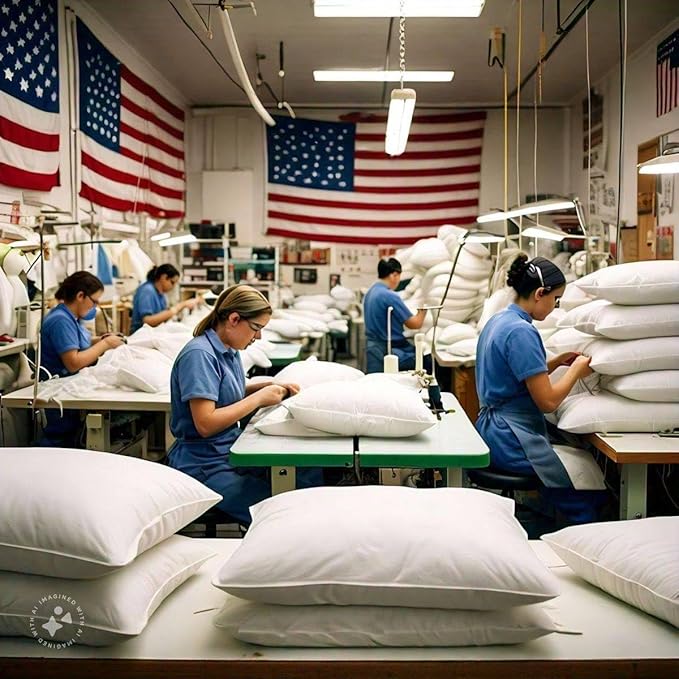 East Coast Bedding Balanced Dream 50/50 Goose Feather Down King Pillows 20x36 Inch Medium Support with 100% Cotton Shell – 2 Pack