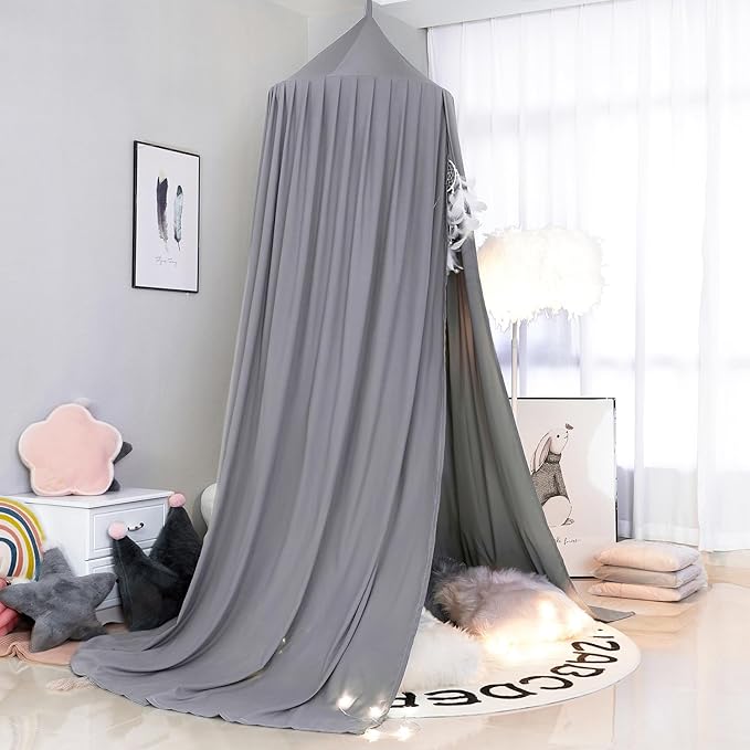Upgrade Version of Canopy for Kids Bed, Extra Large Canopy for Girls Room Decoration Princess Castle Play Tent Hanging House, Dreamy Canopy for Children Room Reading Nook Canopies