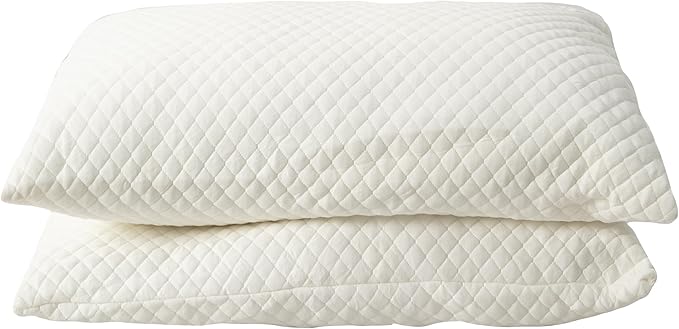 HOMEJSUN Bed Pillows Standard Size 20x28 Inches 2 Pack, Super Soft Down Alternative Pillows with Washable Knit Cover