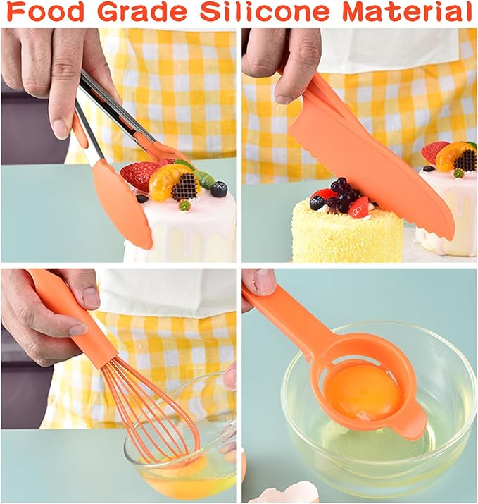 Cooking Set for Kids, 46 Piece Real Cooking Kids Baking Set with Organizer Carrying Case Girls, Kitchen Tools Kids Knife Set for Kid, Toddler, Gift, Toys