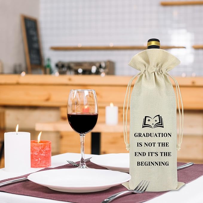 2024 Graduation Gifts for Him Her Wine Bag Class of 2024 Graduation Gifts Inspirational Gifts for Graduate Congratulations Graduate Gift for Women Men Graduation Birthday Gifts for Son Daughter Friend