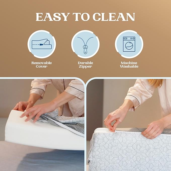 FeelAtHome Bed Gap Filler for King Bed | Bed Wedge Pillow for Headboard to Close The Gap (0-8") Between Headboard and Mattress - King Size (76"x10"x5")