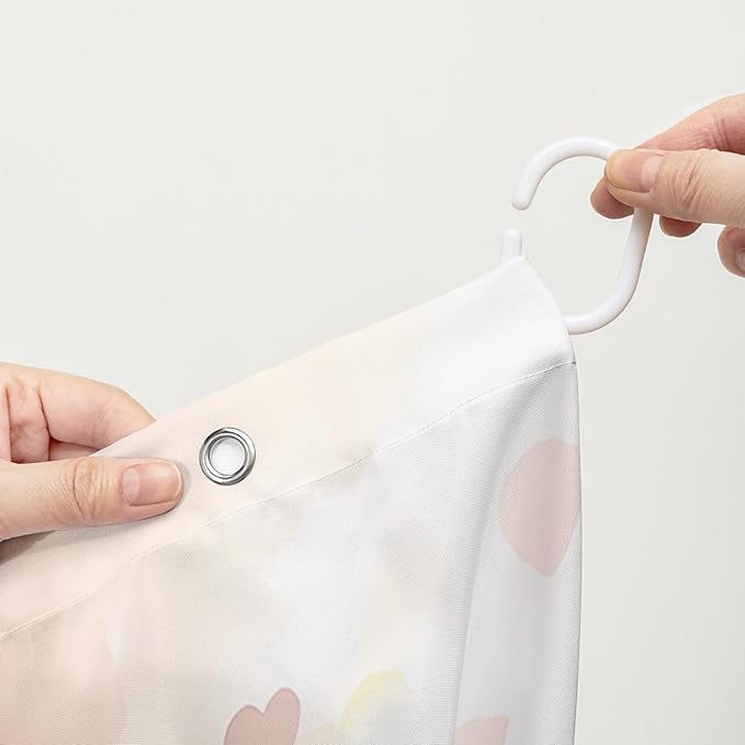 AILONEN Tree of Life Shower Curtain for Bathroom,Watercolor Hearts Tree Printed Waterproof Bath Curtain,Colorful Tree Leaves of Life Abstract Boho Shower Curtain 36" W x 72" H