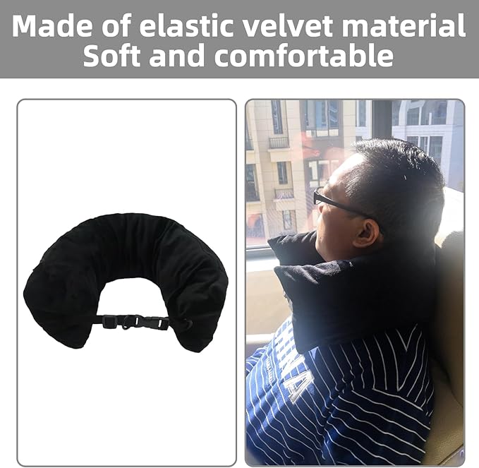 Stuffable Neck Pillow for Travel，Stuffable Travel Pillow，Travel Neck Pillow Stuffable with Clothes Transforms Into Extra Luggage without Excess Fees