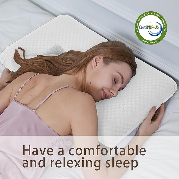 Ear Piercing Pillow with Ear Hole for Sleeping with Sore Ear Pain, Memory Foam 2 Hole Ear Hole Pillow Ear Guard Pillow | Ear Piercing Protection | Support earplugs for Sleep (White)