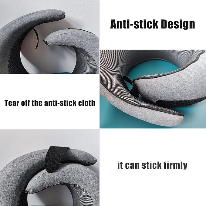 Travel Pillows for Airplanes,2024 New Travel Pillow,Travel Neck Pillow Neck Pillow Airplane Memory Foam Travel Pillow Neck Pillow for Traveling Suitable for Airplanes,Offices and Cars (Light Gray)