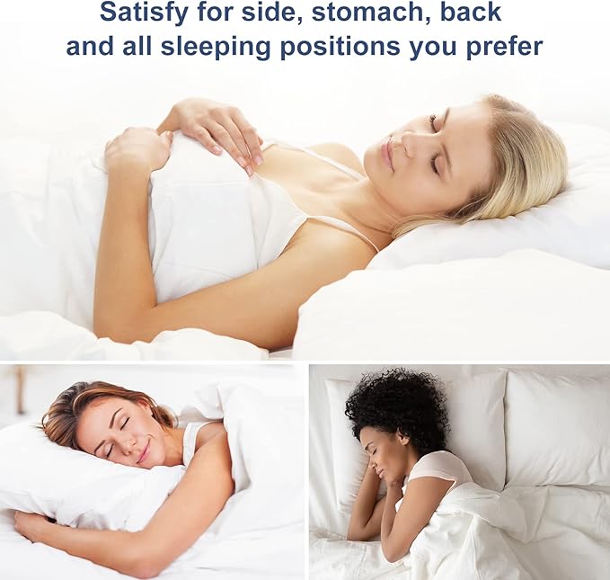 CozyLux Pillows King Size Set of 2, Hotel Quality Bed Pillows for Sleeping 2 Pack, Cooling Pillows for Side Back and Stomach Sleepers, Down Alternative Luxury Soft Supportive Fluffy Pillows (19x34)