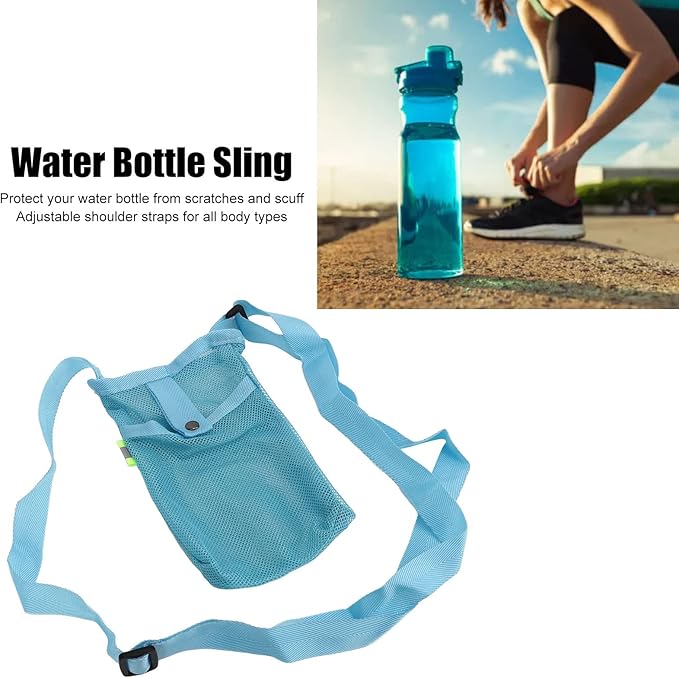 3PCS Water Bottle Holder, Water Bottle Carrier with Adjustable Shoulder Strap Bag Sling Sleeve for Sports Hiking Camping Walking