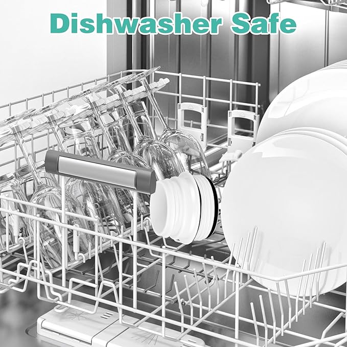 2PCS Bottle Adapter for Cirkul to YETI Rambler | BPA Free Plastic, Food Grade Silicone Fits for YETI Rambler Water Bottles(White)