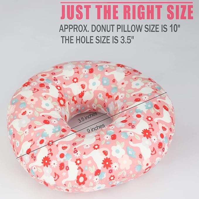 Ear Hole Piercing Pillows for Ear Pain Side Sleeping CNH Pillow Pressure Sore Pain Relief Ear Guard Lifesaver Tinnitus Support Neck Head, Pink Goose