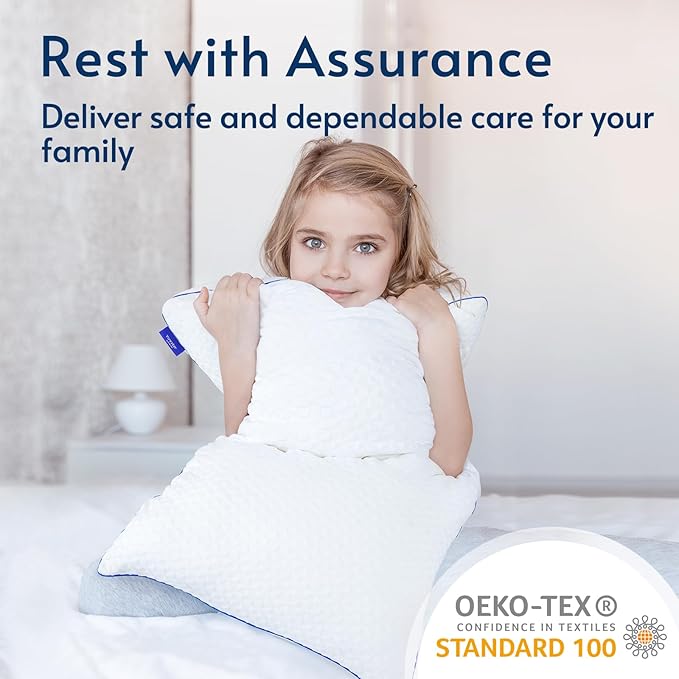 viewstar Memory Foam Pillows Queen Size Set of 2, Adjustable Firm Pillows for Side Back Stomach Sleepers, Shredded Gel Pillows for Sleeping 2 Pack with Washable Removable Cover 19"x 28"