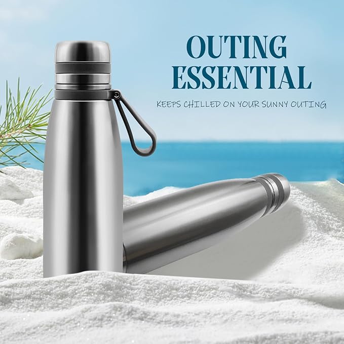 22oz Thermos for Hot and Cold Drinks, Coffee Thermos Water Bottle, Wide Mouth Thermal Cups- Leakproof Stainless Steel Insulated Thermos - Commute, Travel, and Picnic Friendly