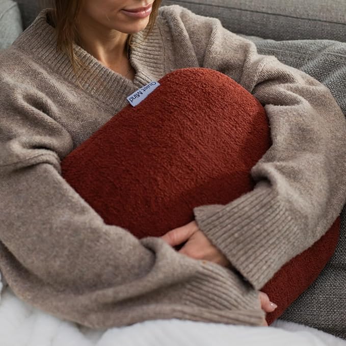 Quiet Mind The Original Weighted Pillow for Adults & Kids - (Small, Chili Oil, 6 lbs) - Weighted Body Pillow - Alternative to Weighted Blanket - Enhanced Deep Sleep and Stress Relief - Hug Pillow