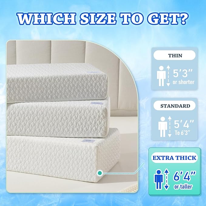 HARBOREST Cooling Cube Pillow - Side Sleeper Pillow for Neck and Shoulder Pain, Memory Foam Pillow Cube Pro with Adjustable Firmness,24"x12"x6"