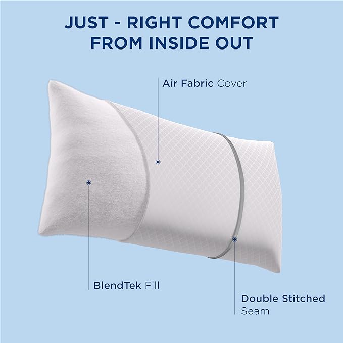 Bedsure Hotel Pillows - Luxury Bed Pillows for Sleeping with Decoration Strip Breathable Cover Soft & Supportive Pillows for Side, Back or Stomach Sleepers (2, Light Khaki, King)