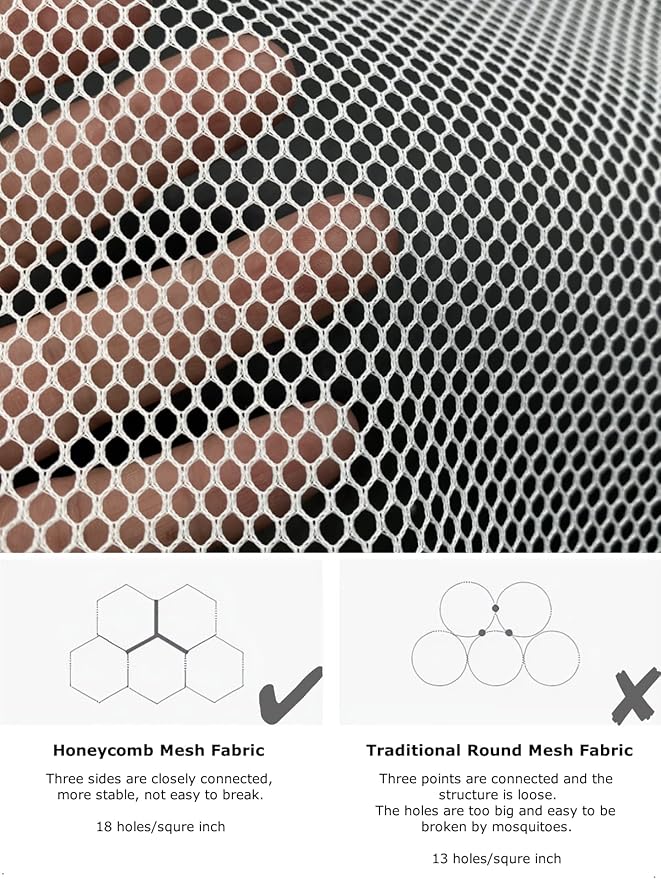 Mosquito Net for Bed, Pop Up Camping Mosquito Net Portable Travel Mosquito Net Tent, Folded Size 17 inch Double Entry Bed Canopy for King Queen Size Bed (Folded 17 Inch, 59"x79"x59")