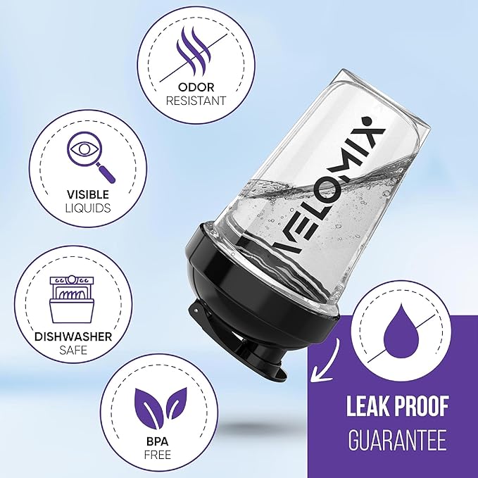 '-2 Pack- 20 oz Protein Shaker Bottles for Protein Mixes - 2x Wire Whisk | Leak Proof Shaker Cups for Protein Shakes and Pre Workout | Protein Shaker Bottle Pack | Protein Mixer Cup