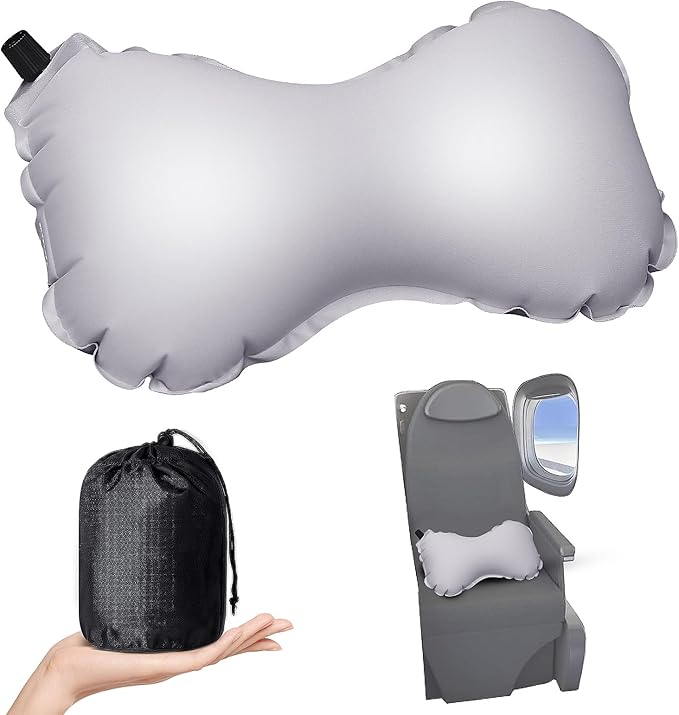 Inflatable Lumbar Pillow for Airplane Travel Lumbar Support Pillow for Car,Inflatable Neck Pillow Inflatable Lumbar Support Inflatable Travel Pillow Lumbar Pillow for car