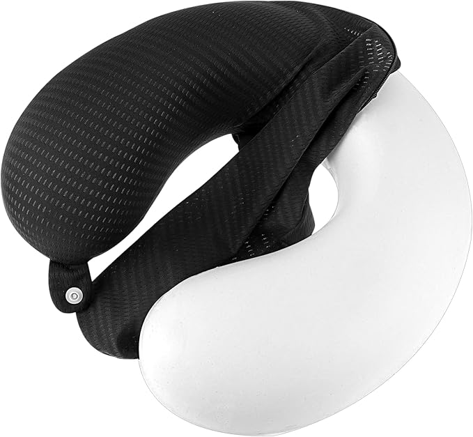 Neck Pillow Replacement Cover Travel U Neck Pillow Case Cover Travel Neck Pillow Cover Pillow, U Shaped Neck Pillow Washable Cover, Airplane Pillow Cover (Only Pillow Covers, no Filler)