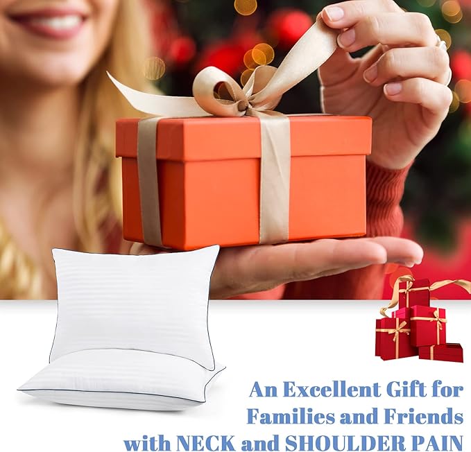 Homemate Bed Pillows for Sleeping - King Size(20"x36") Set of 2 Hotel Quality Pillows Allergy Friendly Microfiber Shell Fluffy Down Alternative Filling Pillow Suitable Back Stomach or Side Sleepers