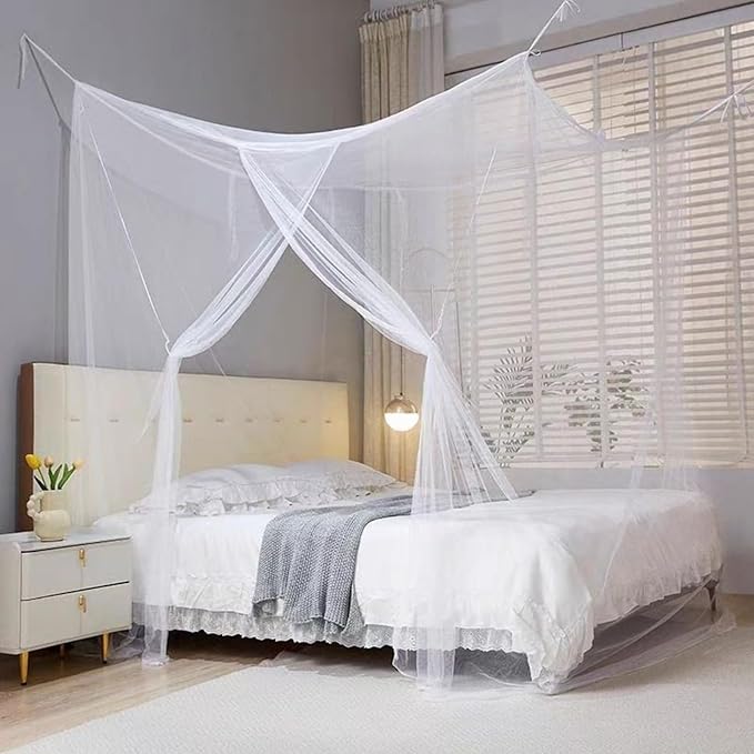 Mosquito net for Bed 86.6-78.7-78.7 in, Double Door Suitable for Double Beds, Square Mosquito net