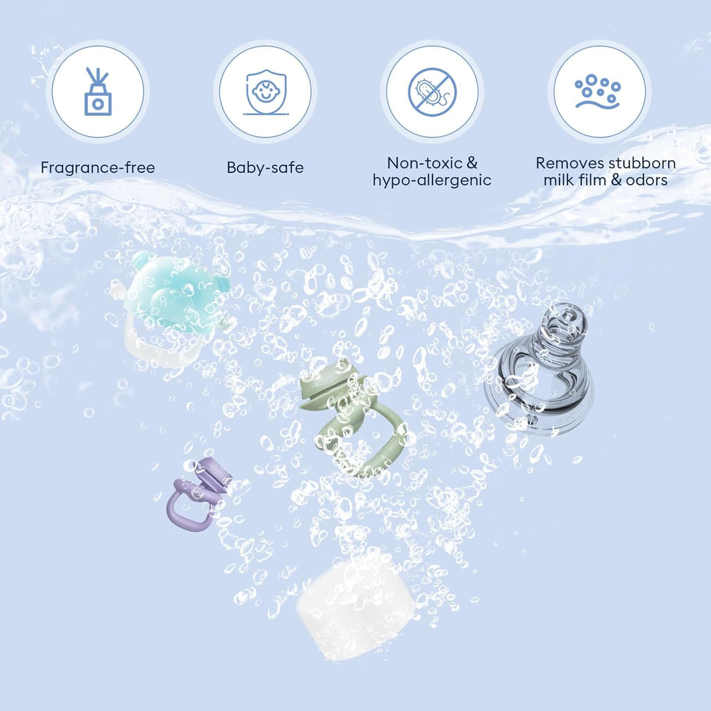 300 Professional Deep Cleaning Detergent Tablets for All Baby Bottle Washers, Washer Tablets for Bottle Washer and Sterilizer and Dryer, Easy to Use