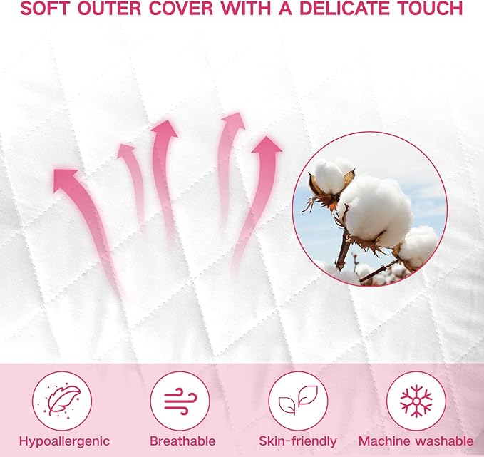 Memory Foam Pillows Queen Size Set of 2，Adjustable Gusseted Bed Pillow for Sleeping，2 Pack Soft Pillows for Side, Back or Stomach Sleepers (20 x 30 in, White)