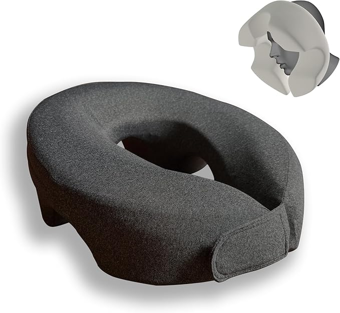 LittleJimmy Breathe Easy Face Down Pillow - Ergonomic Stomach Sleeper Pillow for Prone Sleeping - Adjustable Headrest - Ideal for Post-Eye Surgery Recovery