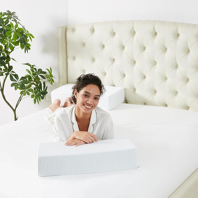 Mr.Ye Gel Memory Foam Pillows 1 Pack Supportive Bed Pillows for Sleeping with Removable Pillow Cover for Back, Stomach or Side Sleepers, 24 x 12 x 5 Inches