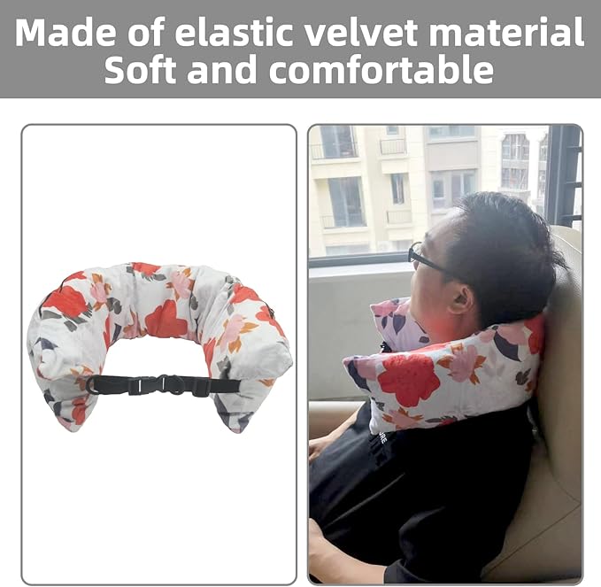 Stuffable Neck Pillow for Travel，Stuffable Travel Pillow，Travel Neck Pillow Stuffable with Clothes Transforms Into Extra Luggage without Excess Fees(Pink) …