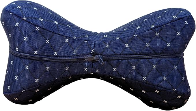 Leg & Knee Memory Foam Support Pillow for Side Sleepers,Soothing Relief for Sciatica Relieves Hip Back Pain,Removable and Washable (Navy Blue)