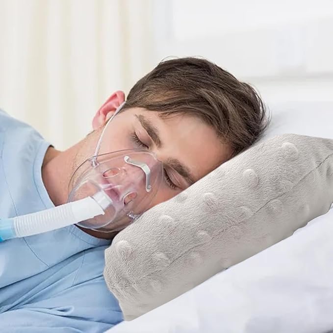 Piercing Pillow, Ear Hole Piercing Pillows, O-Shaped Side Sleeping Pillow, Ear Protector Pillow for Ear Pain, Piercing, CNH, Pain Relief Sleeping, Pressure Sore, Minky Dot(Gray), Small