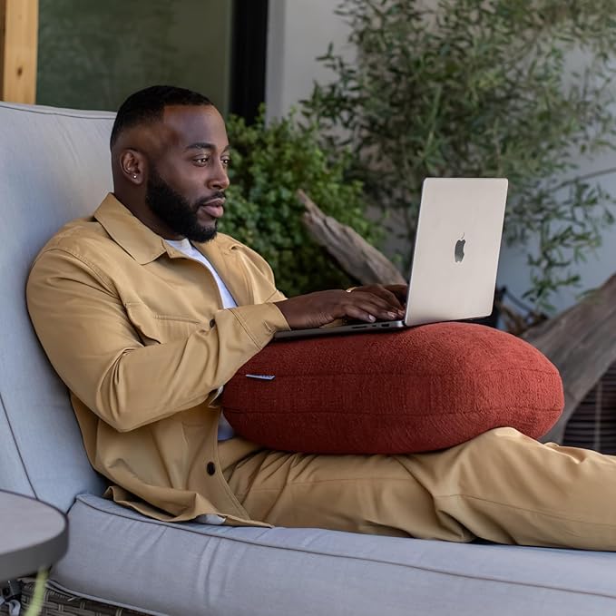 Quiet Mind The Original Weighted Pillow for Adults & Kids - (Large, Chili Oil, 12 lbs) - Weighted Body Pillow - Alternative to Weighted Blanket - Enhanced Deep Sleep and Stress Relief - Hug Pillow