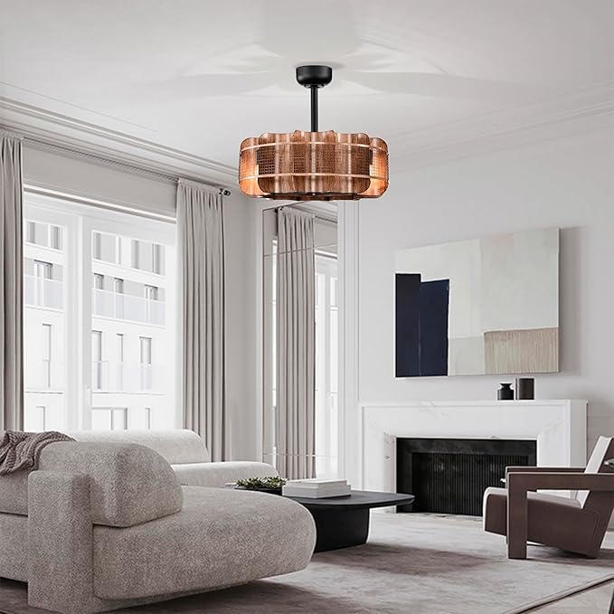 Moritz 21 Inch Imitation Wood Grain Farm House Style Fandelier