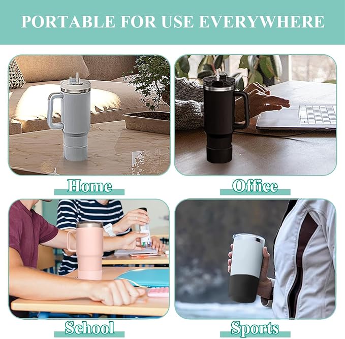 2 PCS Silicone Protective Boot for Yeti Rambler 20oz/25oz/30oz/35oz Tumbler, Anti-Slip Protective Silicone Water Bottle Bottom Boot Sleeve Cover for Yeti Tumbler [Mixcolor+Transparent]