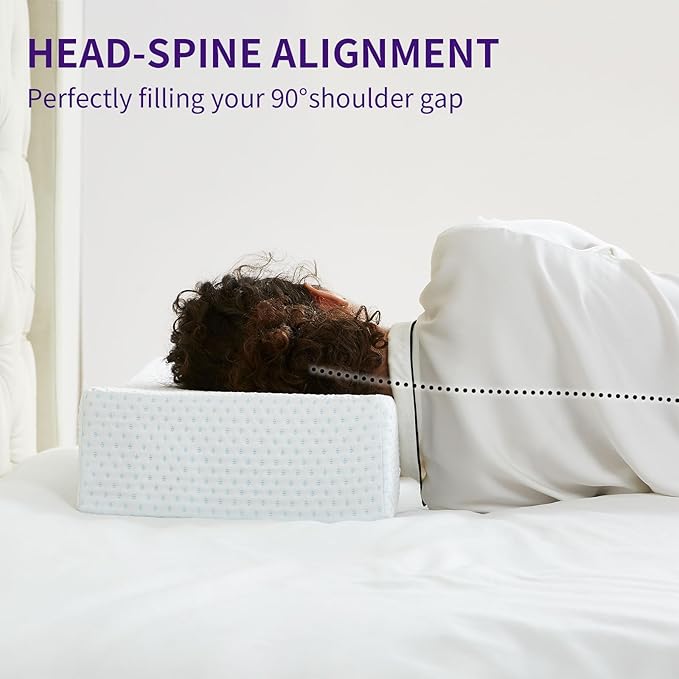 Mr.Ye Gel Memory Foam Pillows 1 Pack Supportive Bed Pillows for Sleeping with Removable Pillow Cover for Back, Stomach or Side Sleepers, 24 x 12 x 5 Inches