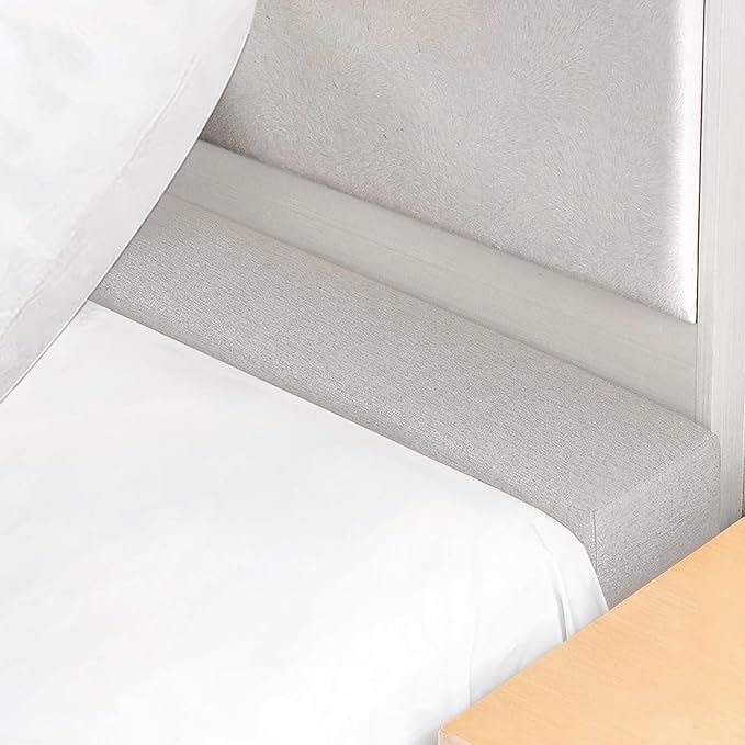Mattress Extender, Bed Gap/Space Filler, Headboard Pillow Between Headboard and Mattress or Wall, High-Density Foam with Removable Cover(Light Grey-78 * 8 * 8in)