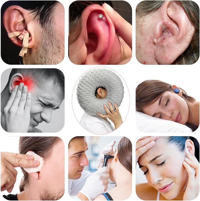 Easy to Clean Ear Hole Piercing Pillows for Ear Pain with Removable Pillowcase Cushion Head Neck Support Sleeping with Fresh Pierced Ear Earings