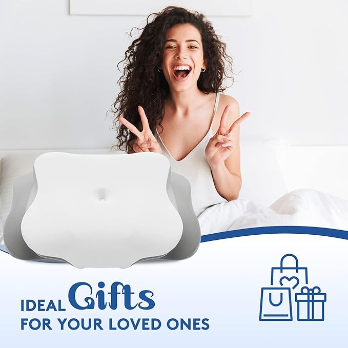 Cervical Pillow for Neck Pain Relief, Cooling Contour Memory Foam Pillows Support Odorless Ergonomic Neck Pillow Adjustable Orthopedic Bed Pillow for Side Back Stomach Sleeper with Pillowcase