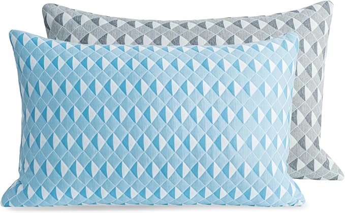 MOLCLCUY Memory Foam Pillows King Size Set of 2 Adjustable Cooling Pillow with Washable Removable Cover for Side Back Stomach Sleepers(20"x 36")