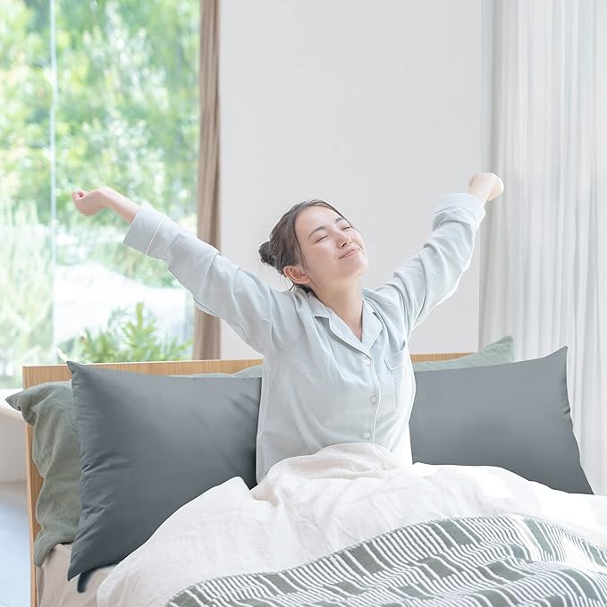 Utopia Bedding Full Body Pillow for Adults (Grey, 20 x 54 Inch), Long Pillow for Sleeping, Large Pillow Insert for Side Sleepers