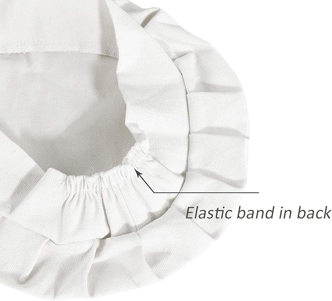 Kids Apron and Chef Hat Set-Adjustable Child Apron for Boys and Girls for Cooking Baking Off-white