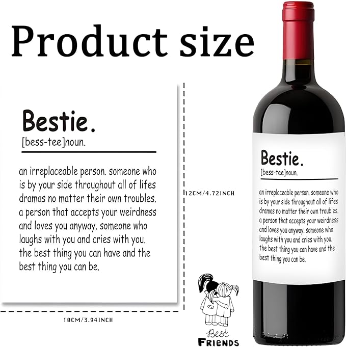 24Pcs friend's birthday part Birthday Gifts for Women Men Wine Labels, Happy Birthday Party Decorations Woman Man Wine Bottle Stickers, birthday Gifts for Women Wine Bottle Labels