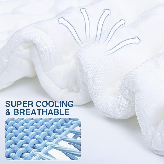 Firebrighting Side Sleeper Pillow for Neck and Shoulder Pain, Adjustable Shredded Memory Foam Bed Pillows for Sleeping,Cooling Curved Pillow with Extra Foam,Queen Size Set of 2, Washable Cover