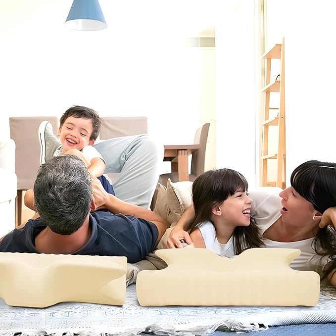 Cervical Pillow for Neck Pain Relief, Cooling Contour Memory Foam Pillows Support Odorless Ergonomic Neck Pillow Adjustable Orthopedic Bed Pillow for Side Back Stomach Sleeper with Pillowcase