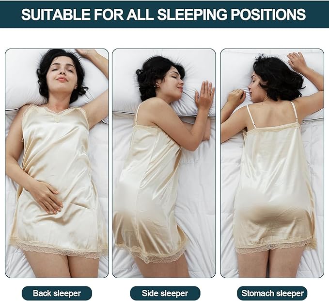 Hungarian Goose Down Pillows Standard Size, White Down Luxury Pillow, Bed Pillows for Sleeping, Pillow for Back, Stomach or Side Sleepers, 2 Pack, Standard (20" x 26")